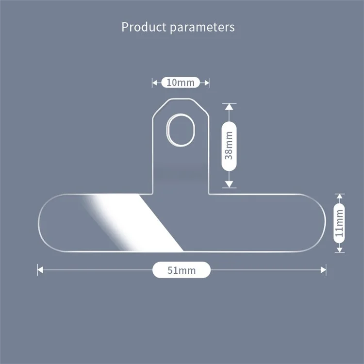20 unidades / Paquete Funda de Teléfono con Cuerda Anti-Pérdida Parche Universal con Orificio para Correa de Muñeca o Cuello - TPU Transparente