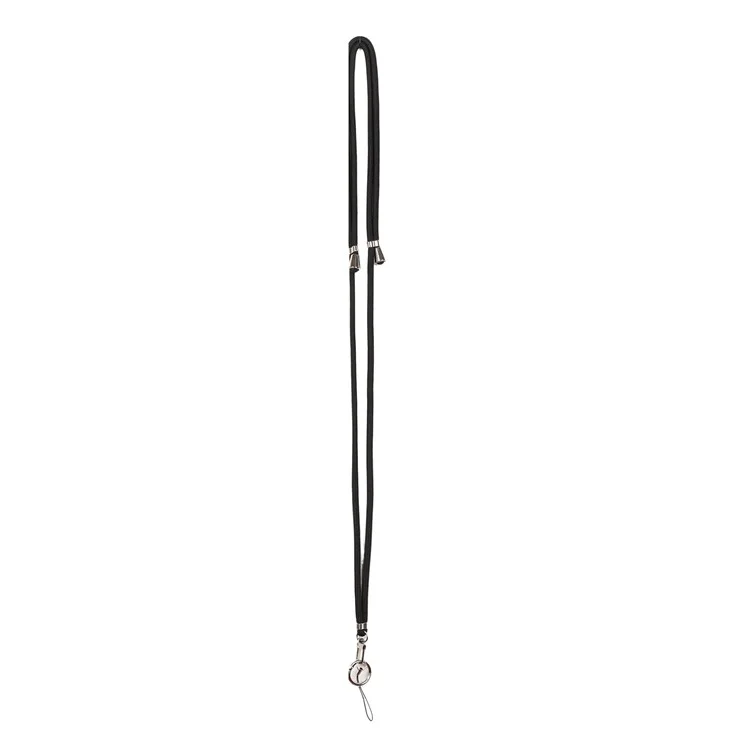 6mm x 160cm Halsgehenkte Handyhalterung Anti-Verlust Zweiwege-Verstellbar Handyhalter Umhängetasche - Schwarz