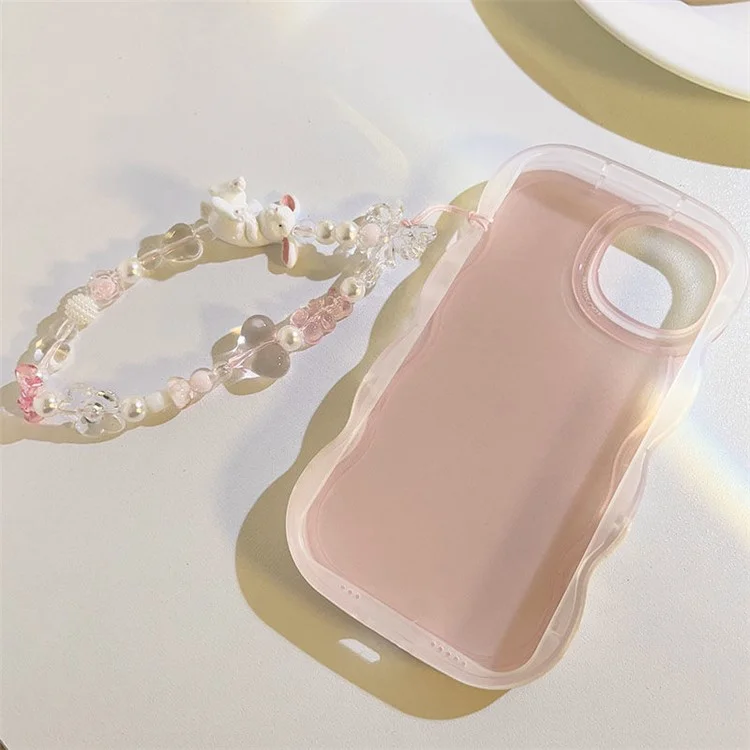 384 Mignon Lapin Décor Mobile Téléphone Cordon Porte-clés Résine Perles de téléphone portable Sangle de poignet pour Appareil photo CCD 
