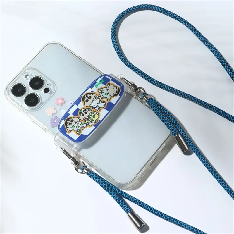 Adjustable Dual Buckles Lanyard Polyester Phone Neck Strap ID Badge Holder Keys Fan Hanging Rope - Rose