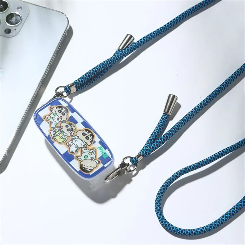 Adjustable Dual Buckles Lanyard Polyester Phone Neck Strap ID Badge Holder Keys Fan Hanging Rope - Rose
