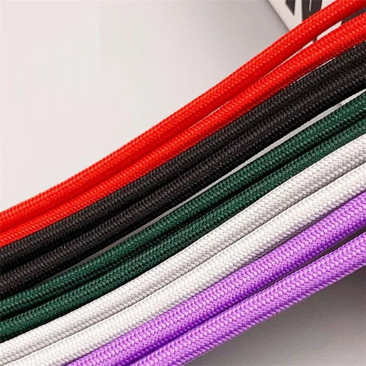 Alça de Pescoço de Poliéster Ajustável de 5mm para Telefone Celular com Patch - Cáqui