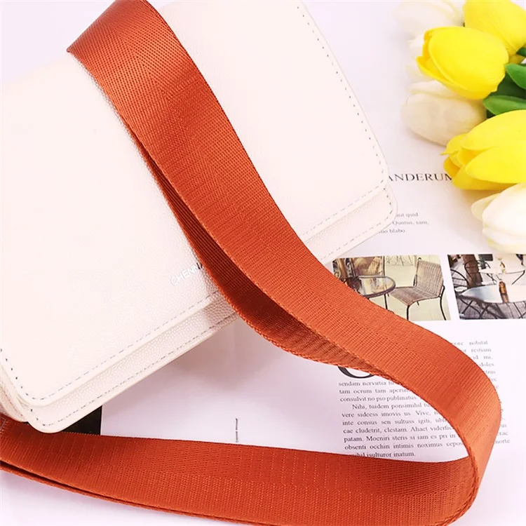 QXJ2-A2 Phone Lanyard Crossbody Regolabile Tracolla per Collo per Chiavi Custodia per Telefono ID Badges - Caffè