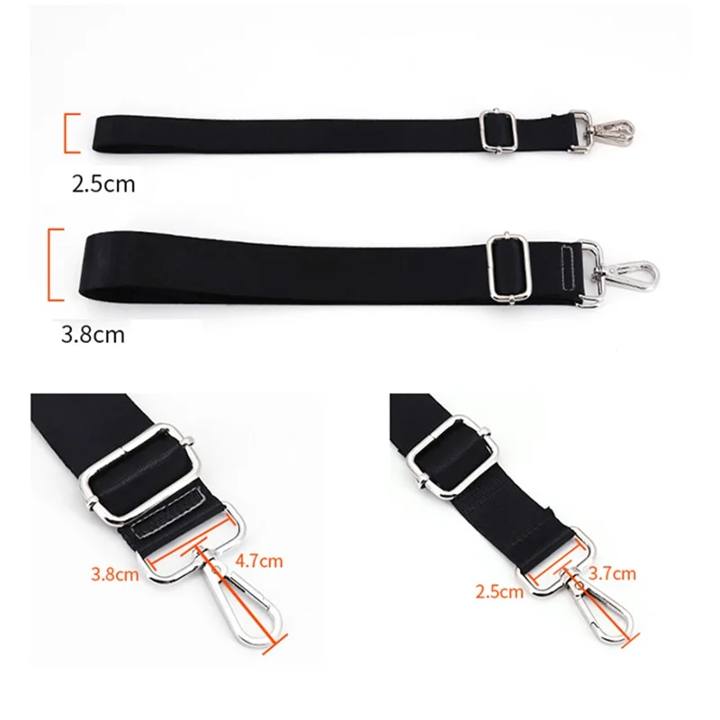QXJ2-A2 Phone Lanyard Crossbody Adjustable Shoulder Neck Strap for Keys Phone Case ID Badges - Black