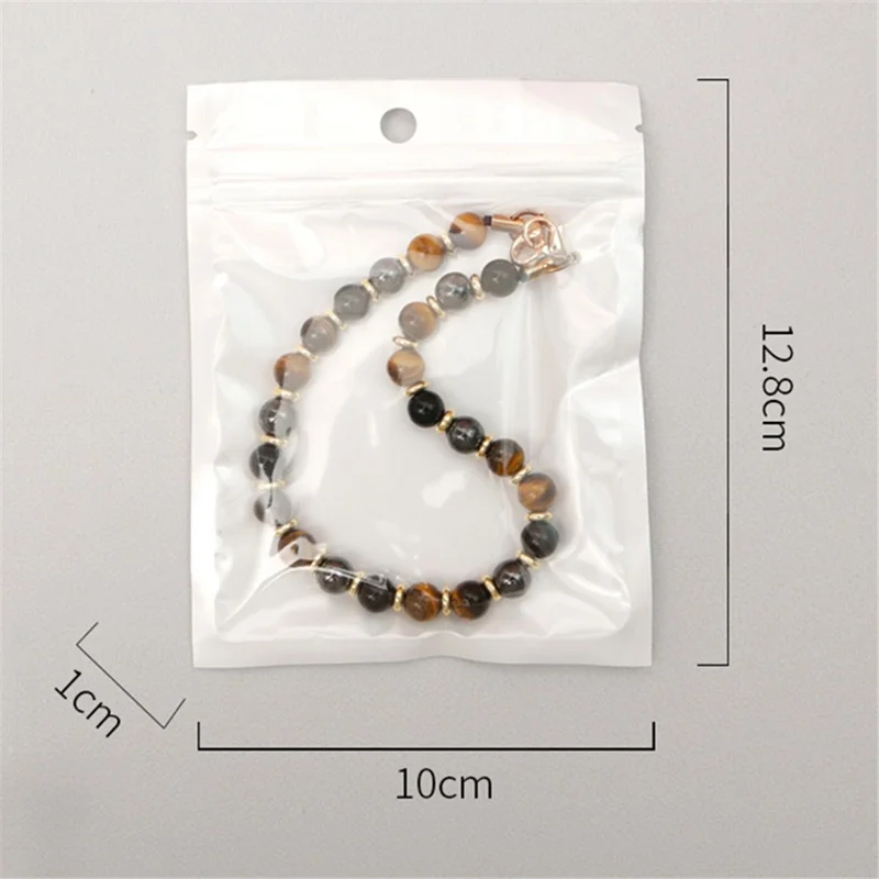 P68043 Beaded Phone Charm Cell Phone Lanyard Wrist Strap Wristlet Bracelet - Blue