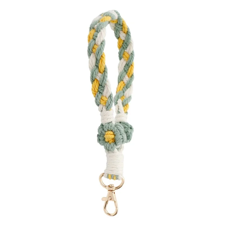 K68568 Daisy Phone Wrist Strap Phone Case Lanyard Pendant Decoration Keychain - Verde