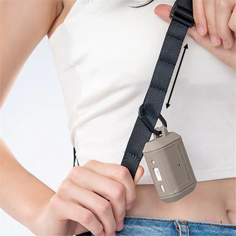 JTLEGEND VENTURE Cell Phone Lanyard Magnetic Buckle Adjustable Crossbody Phone Shoulder Strap with Patch - Grey