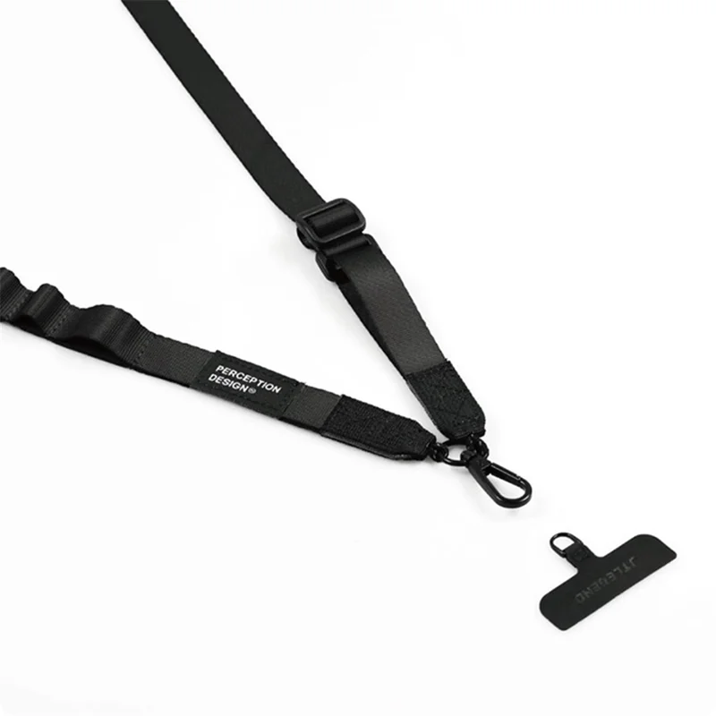 JTLEGEND VENTURE Cell Phone Lanyard Magnetic Buckle Adjustable Crossbody Phone Shoulder Strap with Patch - Grey