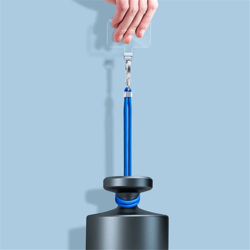 6mm Nylon Phone Strap Neck Crossbody Cell Phone Lanyard with Pad - Red White