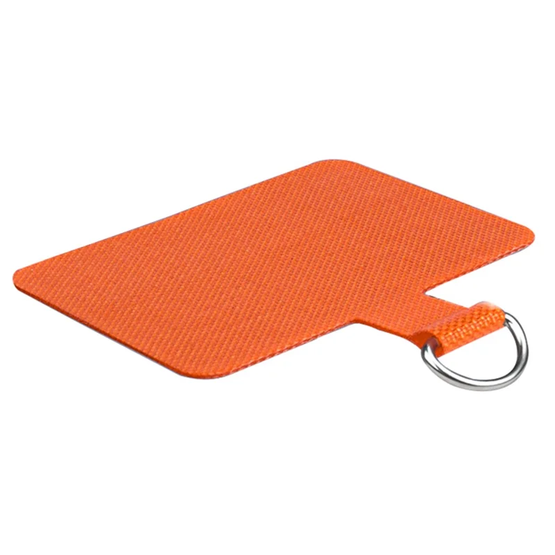Telefoon Lanyard Tab Patch Nylon+TPU Veiligheid Telefoon Lanyard Connector - Oranje