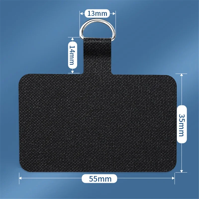 Telefoon Lanyard Tab Patch Nylon+TPU Veiligheid Telefoon Lanyard Connector - Oranje