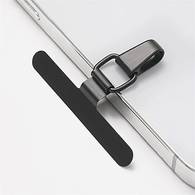 LEEU DESIGN Metal Phone Tether Tabs Universal Phone Lanyard Replacement Part - Black