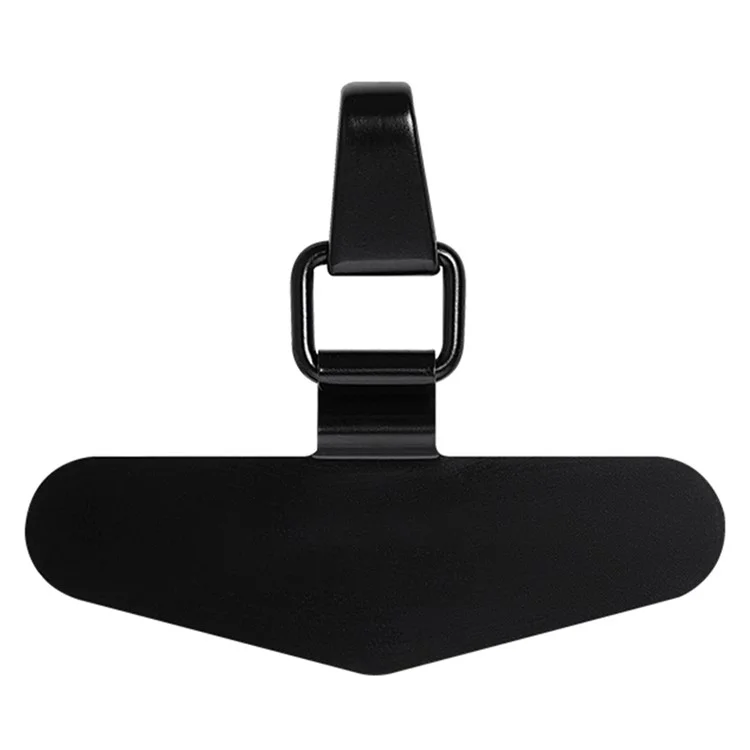 Linguetta triangolare universale per telefono in metallo Patch Pad per cinturino telefono - Nero