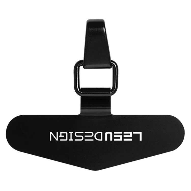 LEEU DESIGN Phone Tether Tab Safety Lanyard Patch Phone Strap Ersatzteil - Schwarz