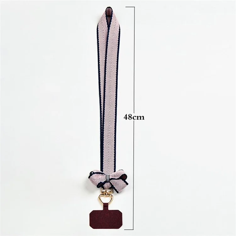 Phone Tether Tab Neck Strap Phone Lanyard Replacement Part - Pink+Wine Red