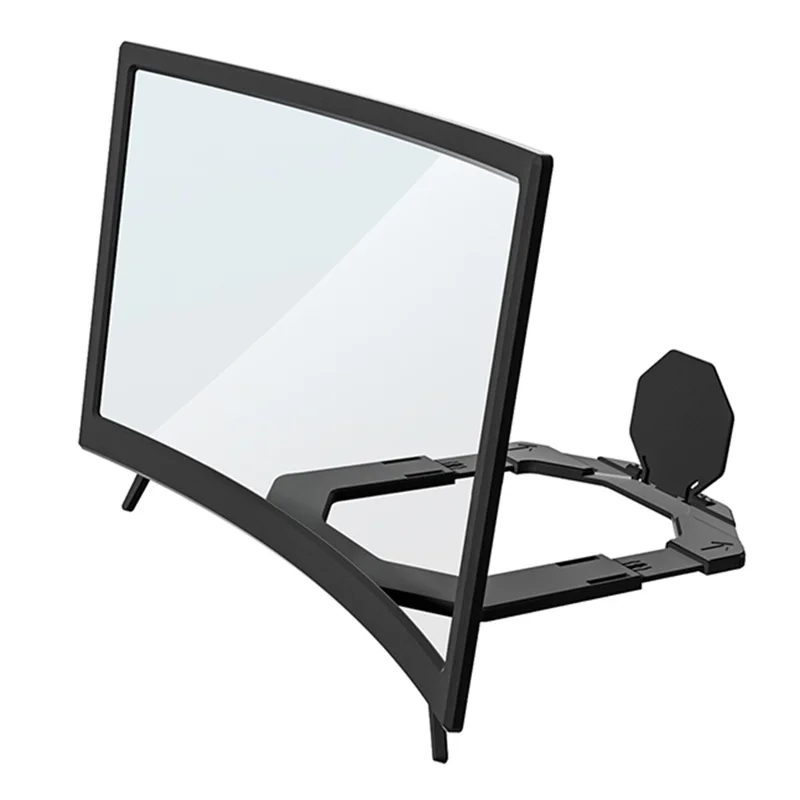 Ingranditore per Schermo di Telefono da 14 Pollici Schermo Curvo HD Ingranditore 3D ad Alta Definizione con Supporto Pigro