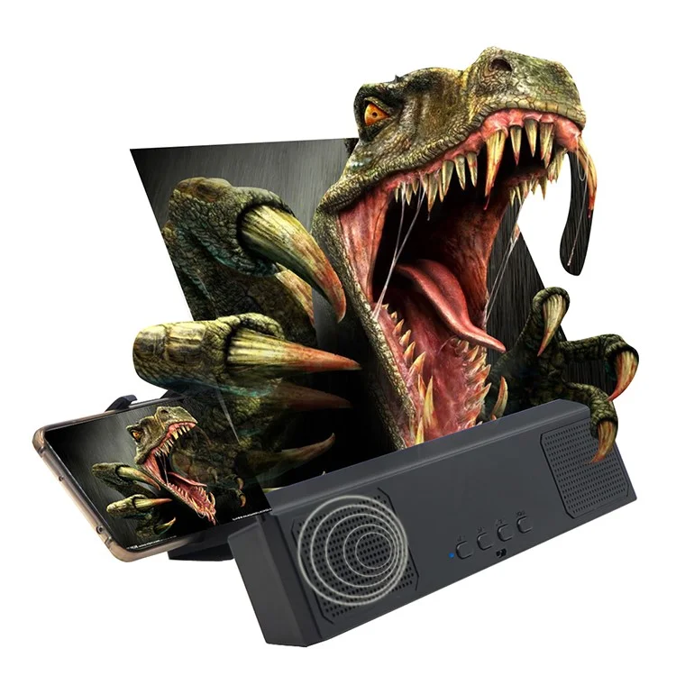 L2 12 inch Mobile Phone Screen Amplifier with Stereo Bluetooth-compatible Speaker Eyes Protection Video Screen Magnifier