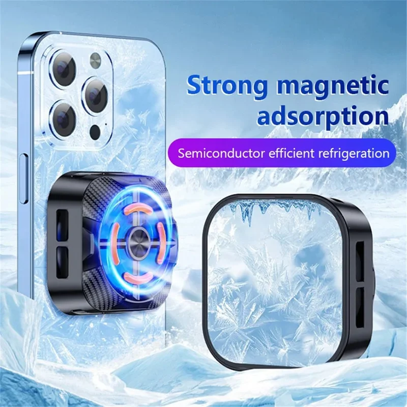 X79 Magnetic Cell Phone Cooler Mobile Phone Radiator Cooling Fan Semiconductor for Gaming