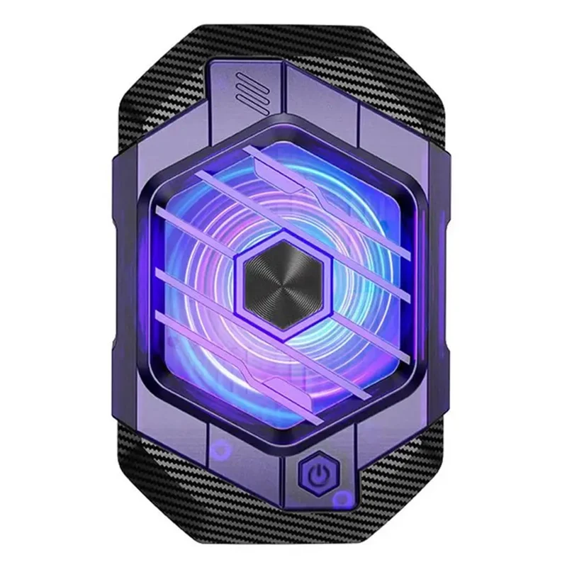 X65 Phone Cooler Magnetic Semiconductor Cell Phone Radiator with Clips Adjustable Cooling Mode for Gaming Live Live Stream
