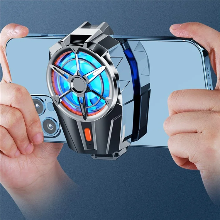 Ventilador de Enfriamiento de Teléfono Celular X52 Fregadero de Calor Portátil Con 3 Engranajes de Enfriamiento Ajustables Carga Inalámbrica Clip Para Juegos
