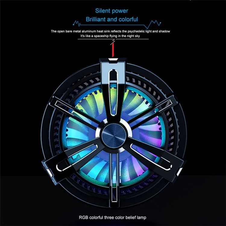 X12 Magnetic Phone Cooler Radiator Cell Phone Semiconductor Cooling Fan (Enhanced Version)