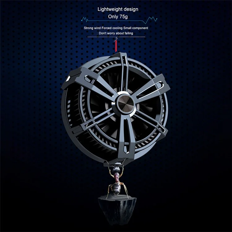 X12 Magnetic Phone Cooler Radiator Cell Phone Semiconductor Cooling Fan (Enhanced Version)
