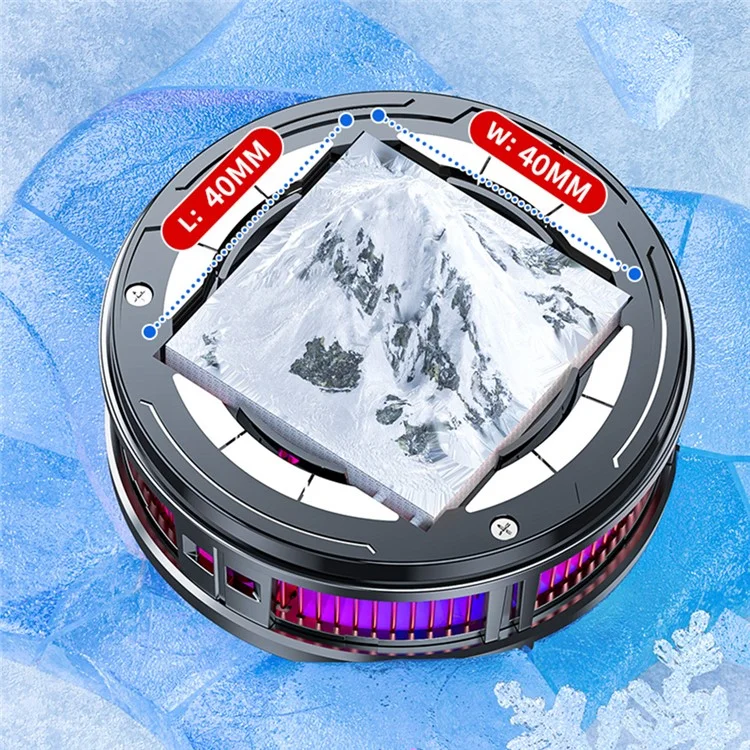 X100 Magnetic Phone Tablet Back Radiator Cellphone Gaming Semiconductor Heat Dissipation Cooler Fan