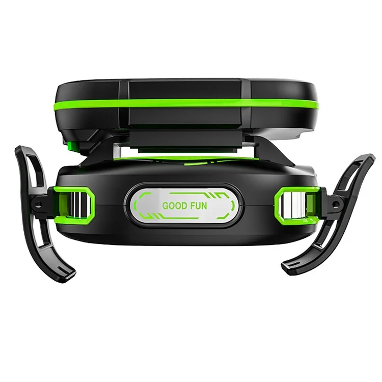 JS85 Clip On Semiconductor Phone Cooler with Digital Display 3 Speeds Silent Magnetic Cooling Fan
