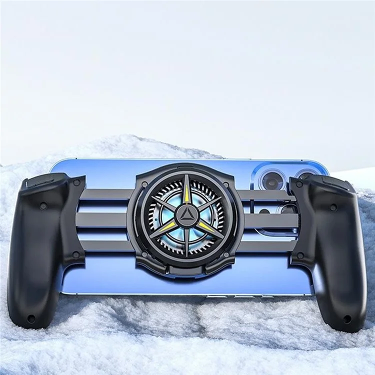 JK01S Mobile Phone Cooling Fan with RGB Light Clip On Semiconductor Refrigeration Radiator for Gaming