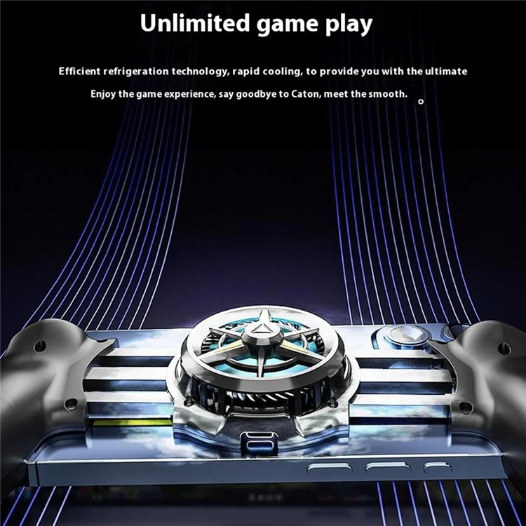 JK01S Mobile Phone Cooling Fan with RGB Light Clip On Semiconductor Refrigeration Radiator for Gaming