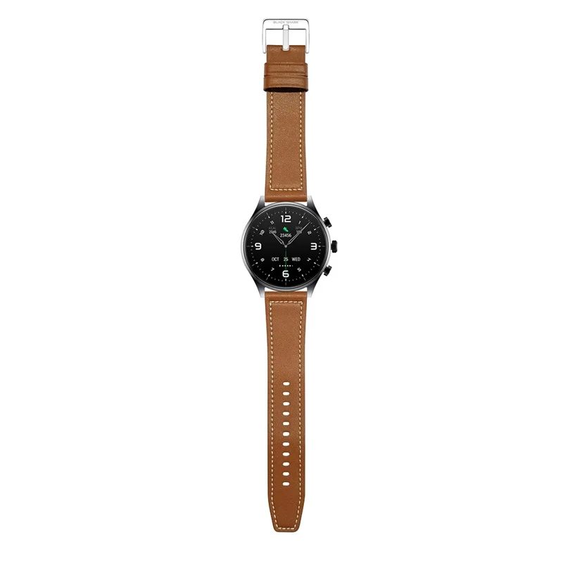 22 mm udskiftelig rem til Xiaomi Watch S1 / S1 Pro / Color 2 / S3 / S3 eSIM, justérbar læderurrem - Brun