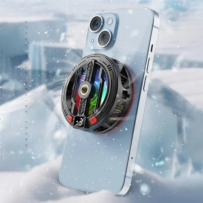 S01 Magnetic Phone Cooler TEC Semiconductor Gaming Heat Sink Fan Clip-On Mobile Radiator for Live Streaming - White