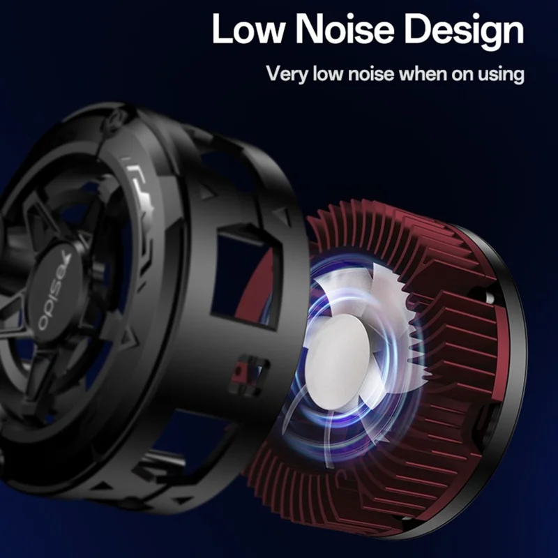 YESIDO C226 Halvlederkøling til Telefon, Magnetisk Ringdesign, RGB LED Temperaturskærm, Gamingradiator