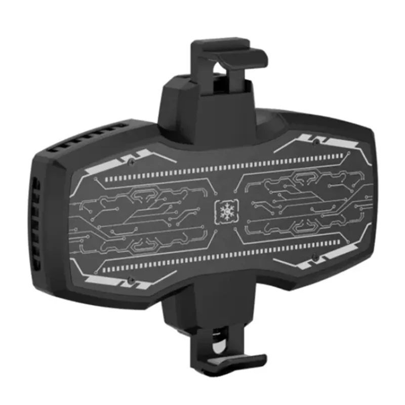 Enfriador de teléfono K4A Ventilador de refrigeración Clip de teléfono trasero Radiador con semiconductor de doble núcleo Juego Transmisión de video Vlog al aire libre