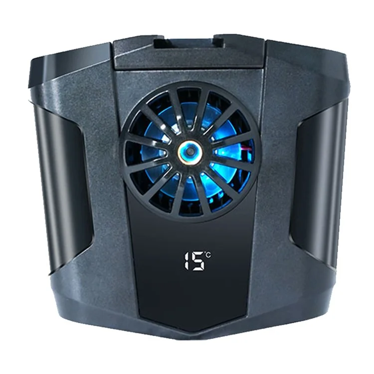 S1  Phone Cooler Semi-Conductor Cellphone Radiator Digital Display Cooling Fan with Back Clip