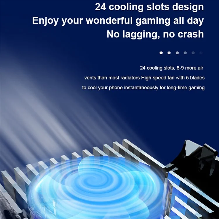 S1  Phone Cooler Semi-Conductor Cellphone Radiator Digital Display Cooling Fan with Back Clip