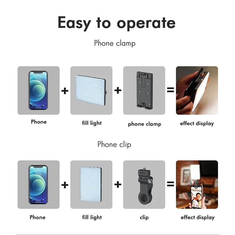 V11R Phone Laptop Video Conference LED Fill Lamp Portable Skin Beauty Live Streaming Fill Light
