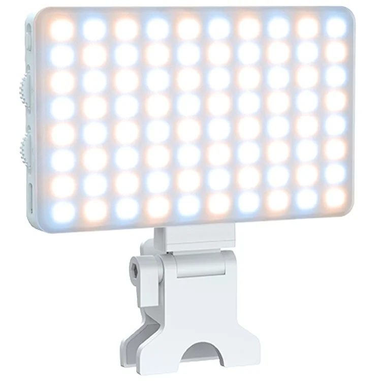 V12A Portable Selfie Live Streaming LED Fill Light Phone Laptop Video Conference Fill Lamp - White
