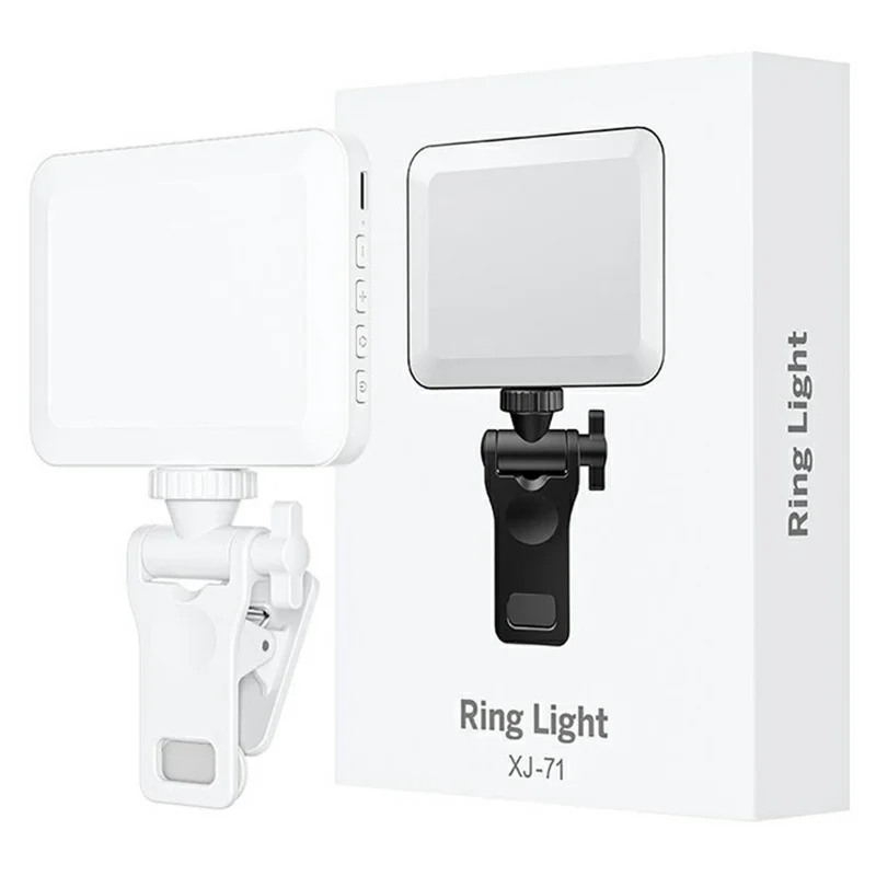 XJ71 Mobile Phone Laptop Clip-on Light Video Conference Fill Light - White
