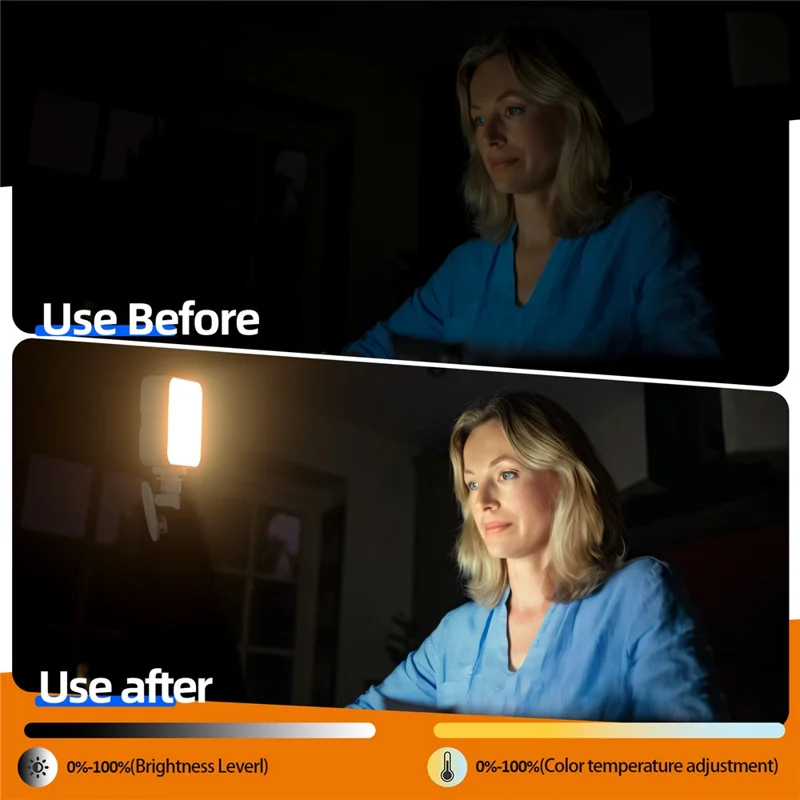 XJ75 Mobile Phone Fill Light RGB + 3 Color Temperatures Video Conference Photography Light