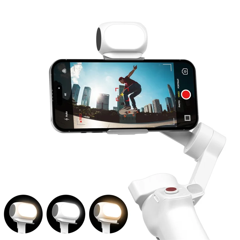 Cardan XJ97 Phone pour stabilisateur DJI Zhiyun 3 couleurs Température Lumière magnétique vidéo Vlog Éclairage photo