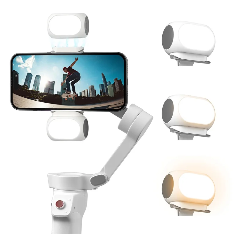 Cardan XJ97 Phone pour stabilisateur DJI Zhiyun 3 couleurs Température Lumière magnétique vidéo Vlog Éclairage photo