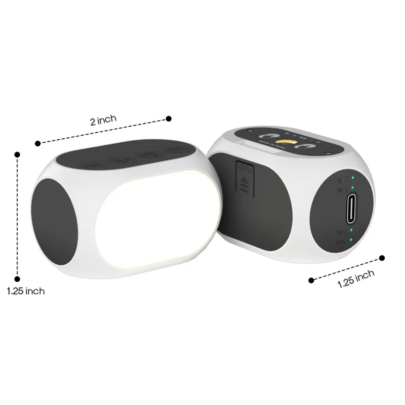 Stabilisateur de téléphone XJ97P Éclairage de remplissage pour DJI ZHIYUN Stabilisateur 3 températures de couleur Lampe de poche magnétique avec clip pour téléphone et sabot froid