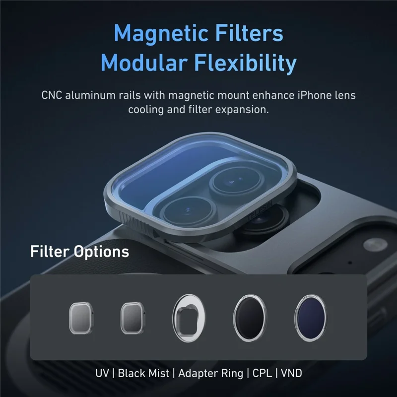 TELESIN For iPhone 17 Pro Max Photography Kit Standard Edition Master Grip Compatible with MagSafe Phone Case