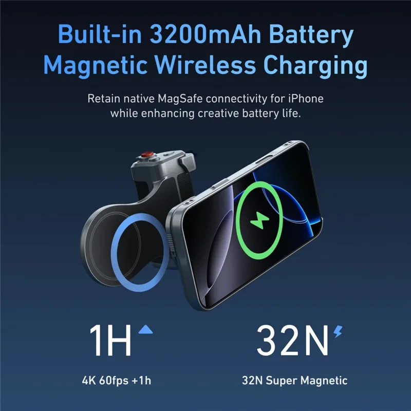 TELESIN Pour iPhone 17 Pro Max Kit de Photographie avec Étui / Poignée / Lumière de Remplissage / Accessoires de Filtre UV