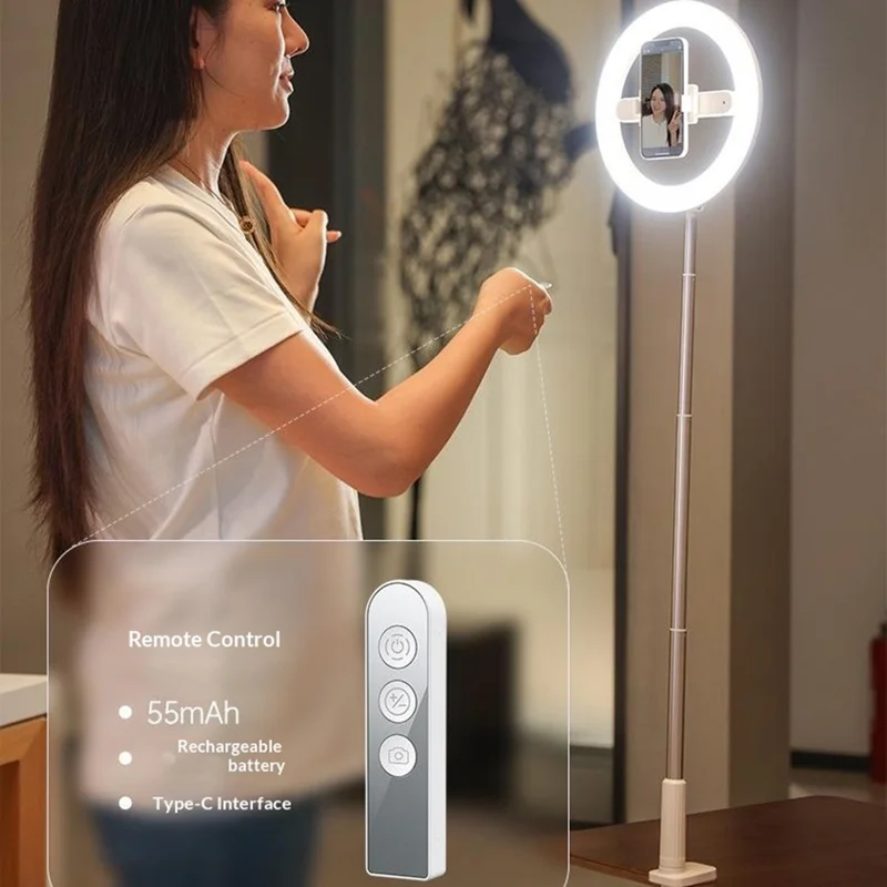 R6 Интегрированная многофункциональная подставка для мобильного телефона, портативная подсветка для стримов, складная подставка для съемки сверху