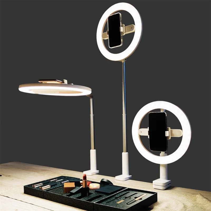 R6 Интегрированная многофункциональная подставка для мобильного телефона, портативная подсветка для стримов, складная подставка для съемки сверху