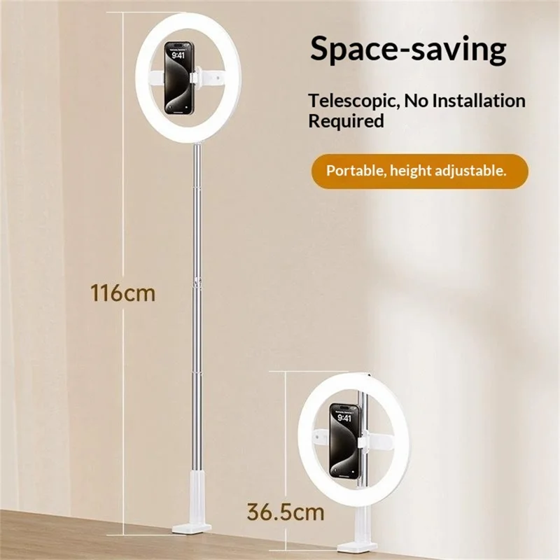 R6 Интегрированная многофункциональная подставка для мобильного телефона, портативная подсветка для стримов, складная подставка для съемки сверху