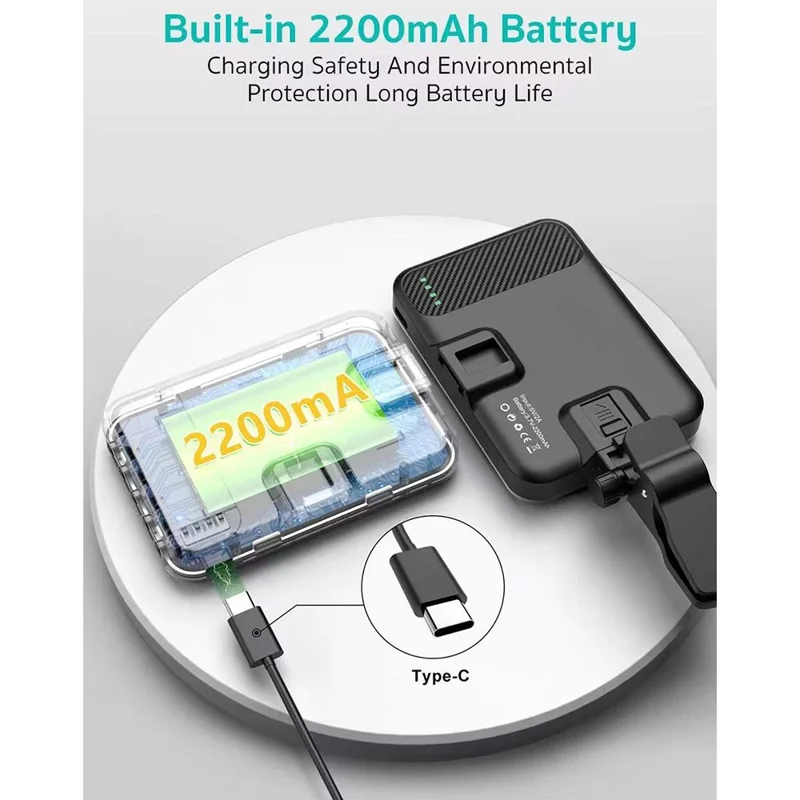 COTECI LA-001 Tri-Color LED-fyllningsljus Bärbar fotobelysning med 10 ljusstyrkenivåer - Svart