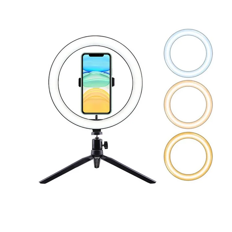 YJRL-10 10-inch LED Ring Light Photography Video Live Studio Fill light with Tripod Bracket